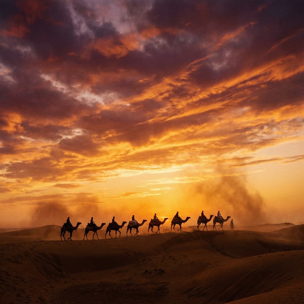 Sunset Camel Safari